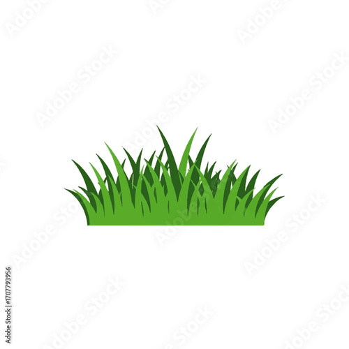 A Verdant Patch Lush Green Grass Illustration for Natural Designs and Landscaping Projects