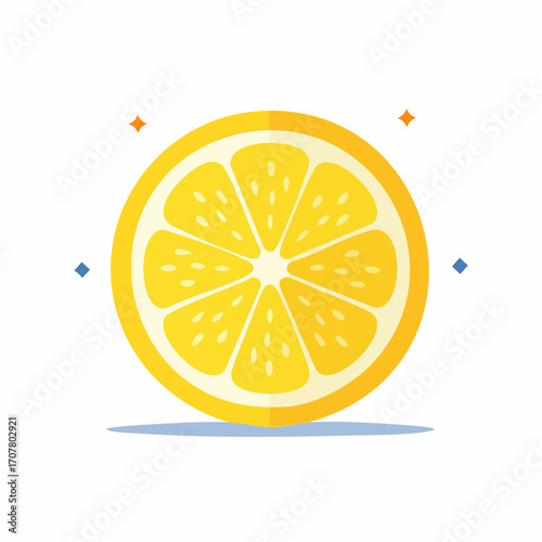 Lemon Slice Cross Section Citrus Fruit Icon