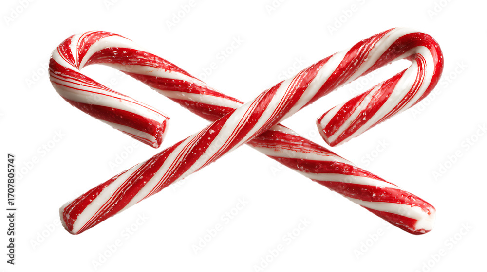 Fototapeta premium candy cane isolated on white background
