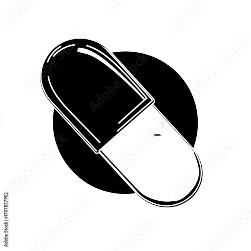 A modern and realistic mockup of a medical pill, made with fish fat or organic cosmetic oil, features a golden oil capsule of vitamin A, E, Omega 3, or collagen, with clear yellow tablets standing