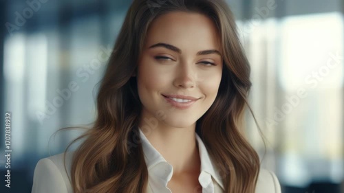 Wallpaper Mural A modern, attractive female professional in an office environment. Torontodigital.ca