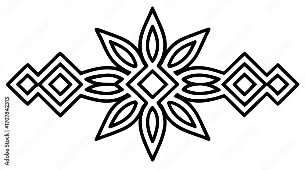 Obraz premium black and white tattoo