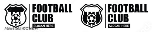 Football team logo, Soccer logo icon, vector illustration