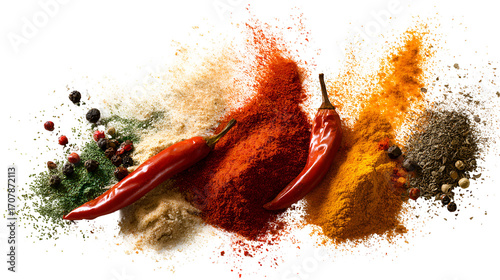 Vibrant Spices Chili Peppers Powder Blend Culinary Ingredients