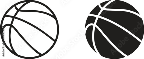 Collection of basketball balls