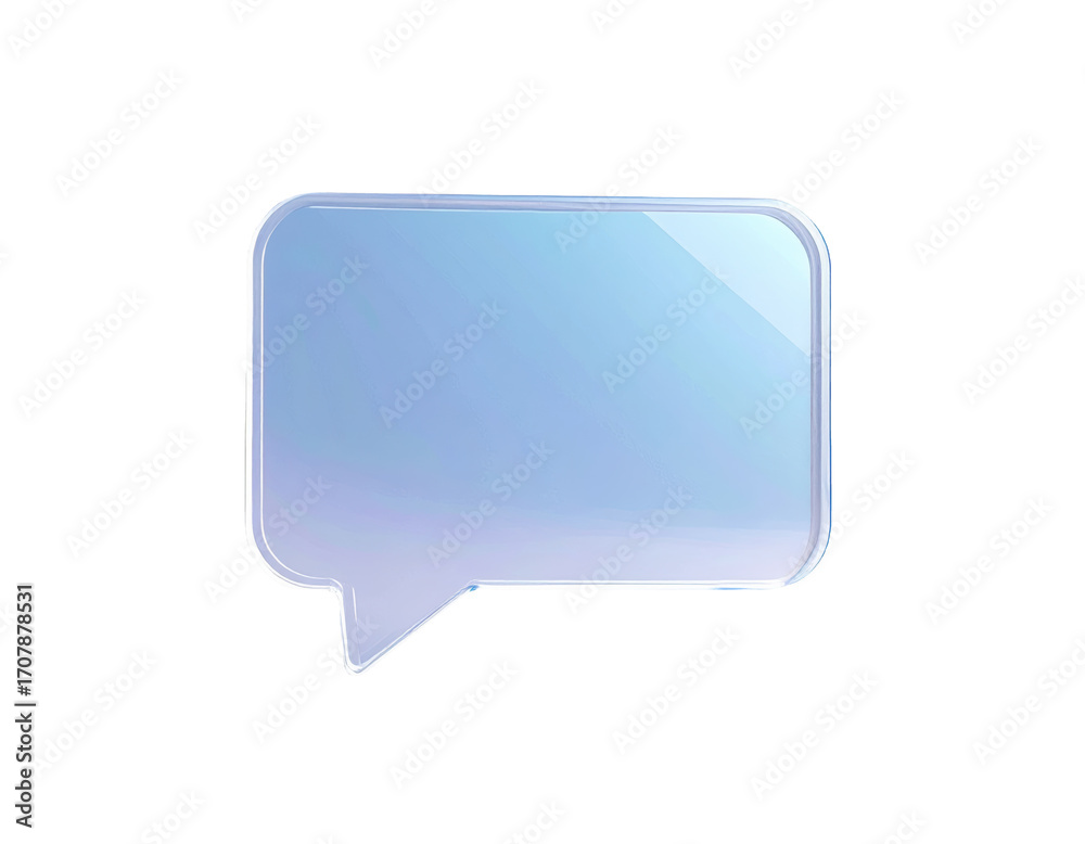 Naklejka premium Futuristic Transparent Dialog Box