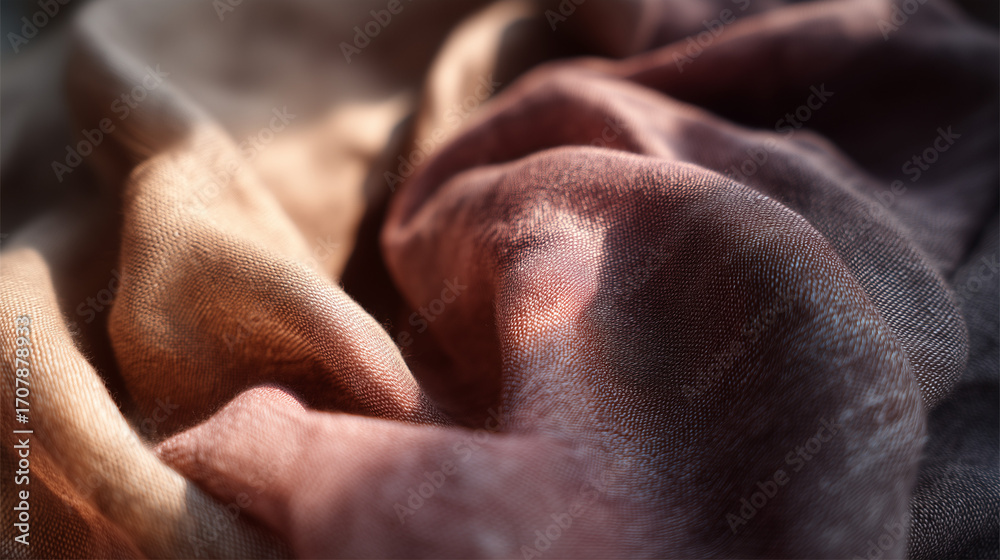 Naklejka premium 手染めスカーフ / Handmade Dyed Scarf