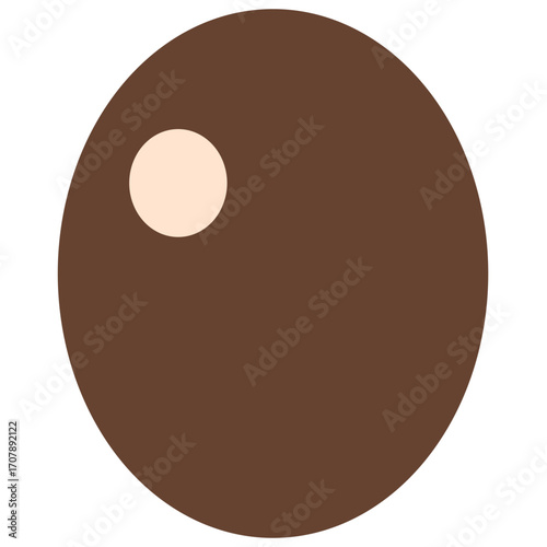 Brown eye with iris and pupil, sensory organ illustration perfect for vision or anatomy education.

