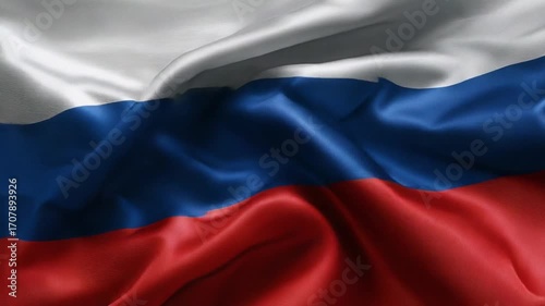 Russian flag rippled fabric