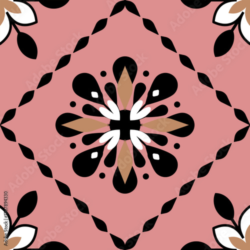 Garden Bloom Ornamental Seamless Design for carpet, print, wrap, decorative, illustration, Fabric, Wallpaper, Ceramics. 
