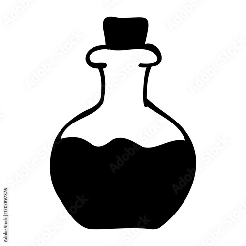 Potion Bottle hand drawn icon