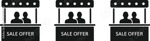 Find the best sale offer event promotion market vendor concept