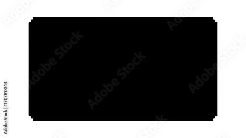 Rectangular frame with rounded corners with transparent background