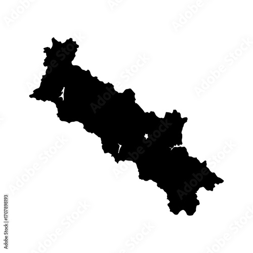 Republic of Dagestan map with transparent background