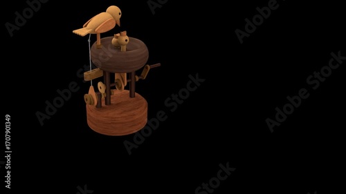  this is a flying bird wooden toy
