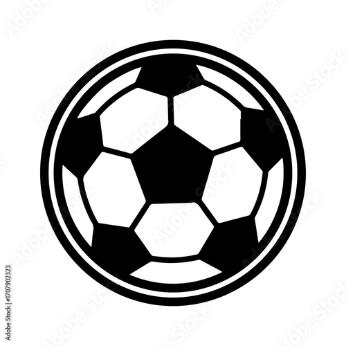 Soccer ball with transparent background