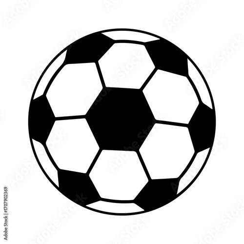 Soccer ball with transparent background