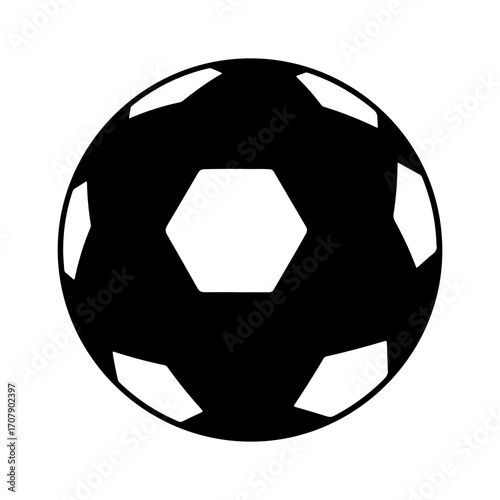 Soccer ball with transparent background