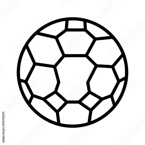 Soccer ball with transparent background