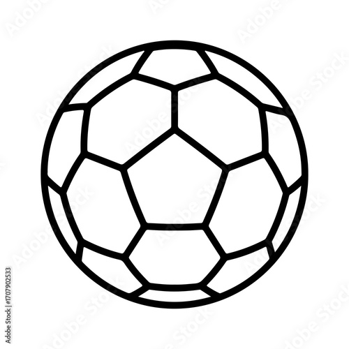 Soccer ball with transparent background
