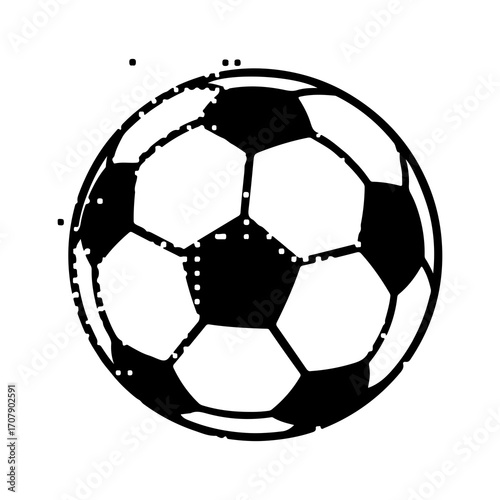 Soccer ball with transparent background