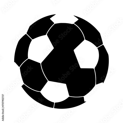 Soccer ball with transparent background