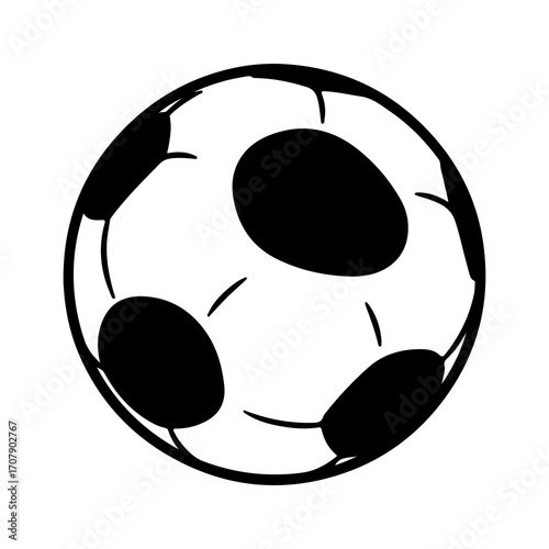 Soccer ball with transparent background