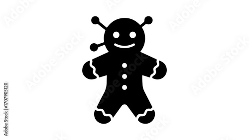 Stitched doll with transparent background