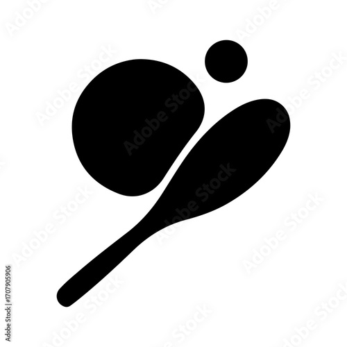Table tennis equipment with transparent background