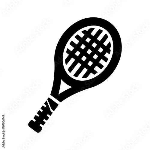 Tennis racket icon with transparent background