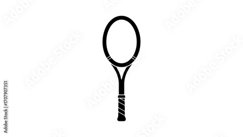 Tennis racket with transparent background