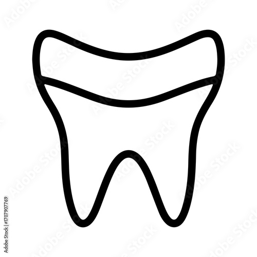 Tooth icon with transparent background