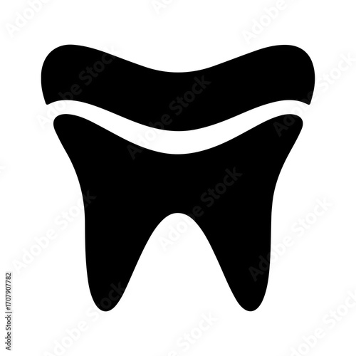 Tooth icon with transparent background