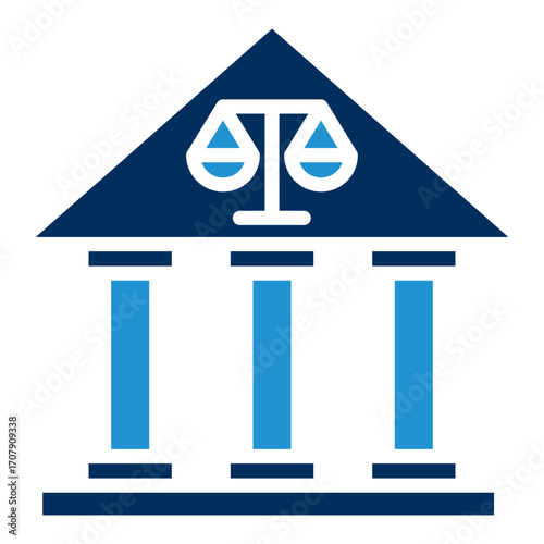 Court Blue Color Icon