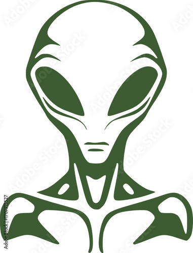 Design of creative alien head
