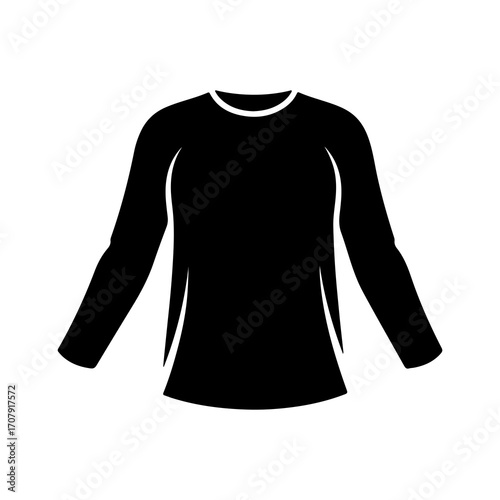 Long sleeve shirt with transparent background