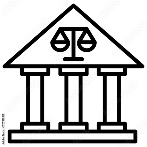 Court Outline Icon