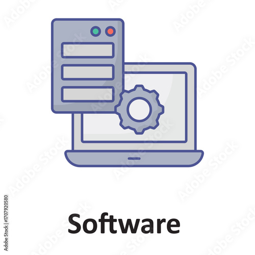 Software Setup Vector Icon which can easily modify or edit