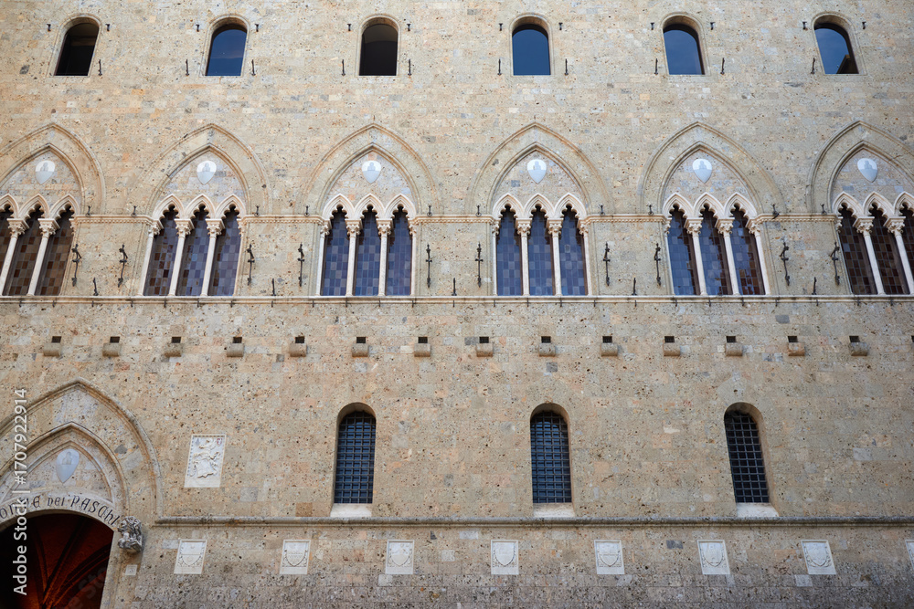 Obraz premium Salimbeni Palace in Siena, Tuscany, Italy.