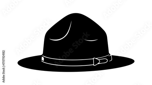 Park ranger hat with transparent background
