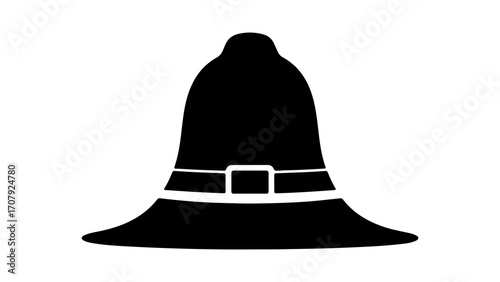 Fotografie Pilgrim hat with transparent background