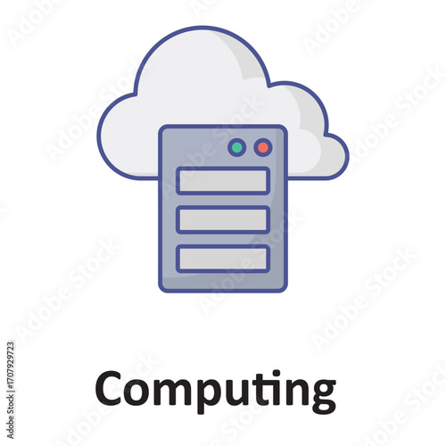 computing icon Vector Icon which can easily modify or edit