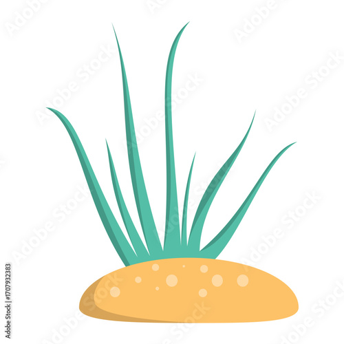 Lush green grass blades swaying gently in the breeze under a clear blue sky