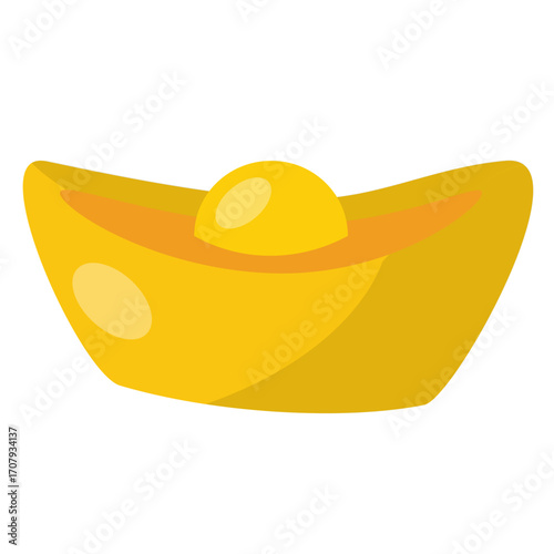 Bright, cheerful abstract design featuring a yellow circular shape with playful elements