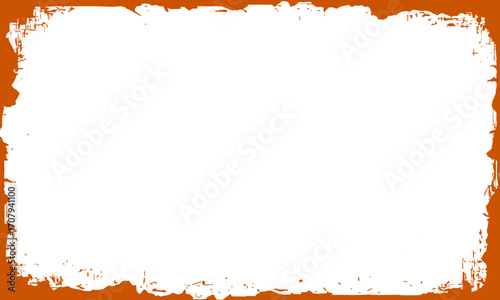 Torn Halloween Orange Frame Background