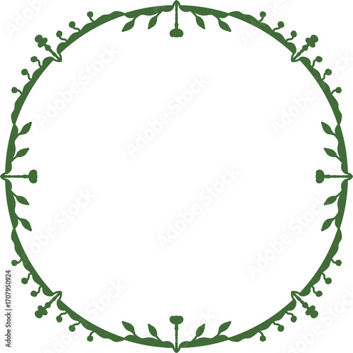 green leaves frame