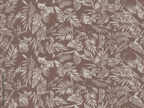 seamless pattern with leaves