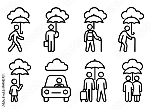 Minimalist Weather Icons