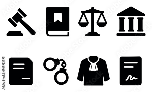 Justice Icon Set