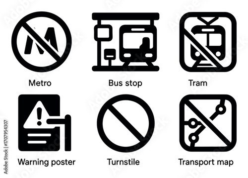 Transport Prohibition Icons